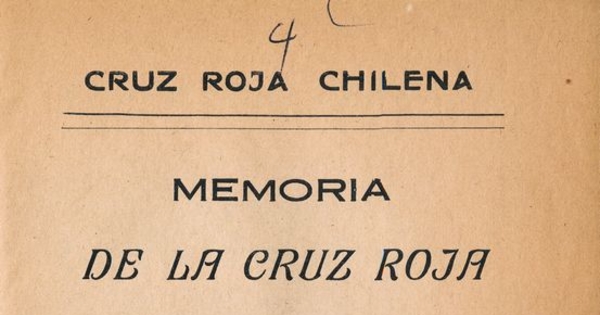 Memoria de la Cruz Roja de San Bernardo: Ano 1929