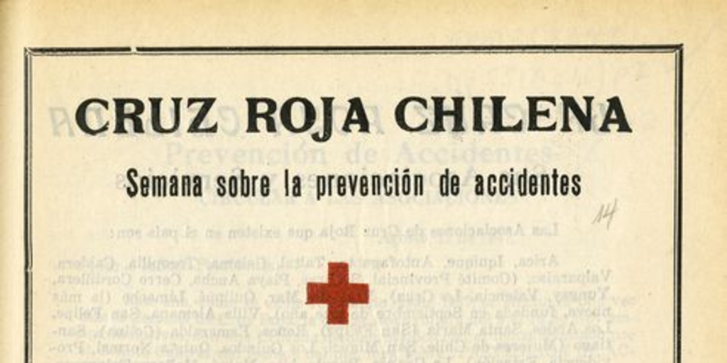 Cuidemos la vida: Semana sobre la prevención de accidentes. 9 al 16 de Noviembre de 1947