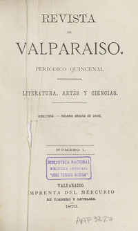 Ángela Uribe Orrego y Regina Uribe Orrego en la Revista de Valparaíso