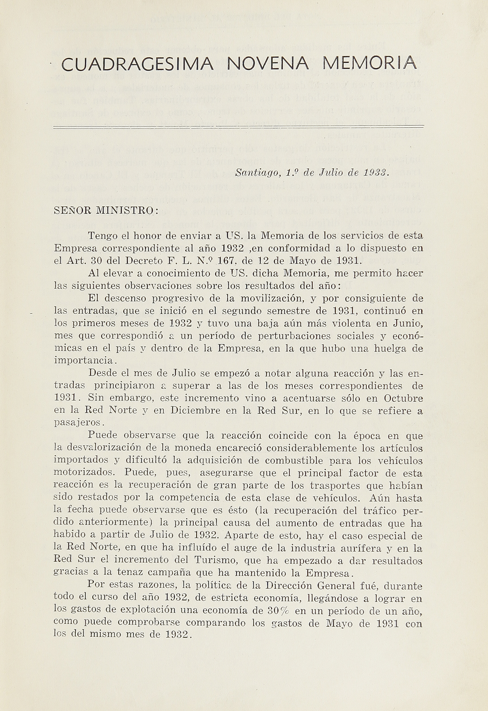 Cuadragésima novena memoria presentada por el director general al Ministerio de Fomento: año 1933