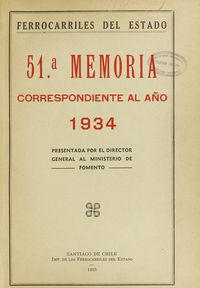 Quincuagésima primera memoria presentada por el director general al Ministerio de Fomento: año 1934