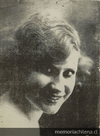 Raquel Mena en cartel promocional de Las chicas de la Avda. Pedro Montt, de 1925