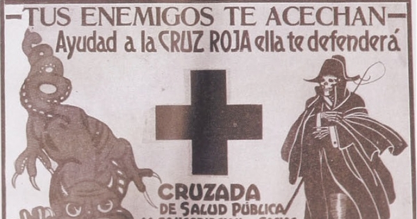 Pie de Foto: Afiches utilizados en la Campaña de Salud de 1923