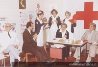 Pie de Foto: Afiches de las campañas de donación de sangre del año 1997