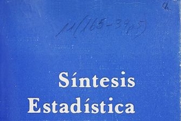 Síntesis estadística de Chile: 1971