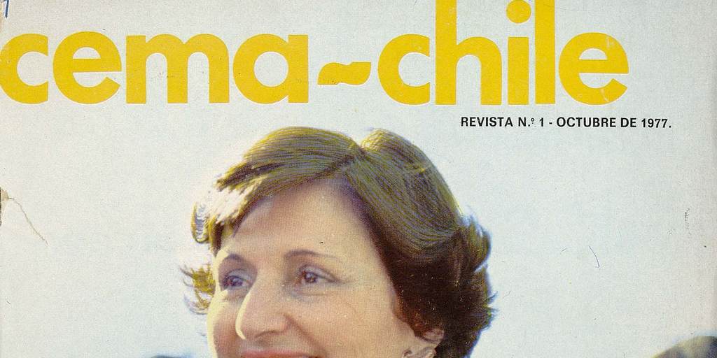 Pie de Foto: Lucía Hiriart de Pinochet, presidenta de CEMA-Chile