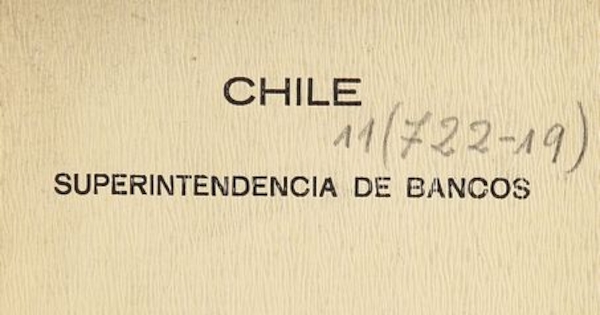 Proyecto de una nueva ley general de bancos: 1942.