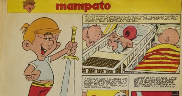 Primera historieta de Mampato, 1968.Mampato (1): 9-12, 30 de octubre, 1968.
