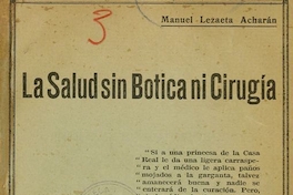La salud sin botica ni cirugía. Santiago: Cóndor, 1929
