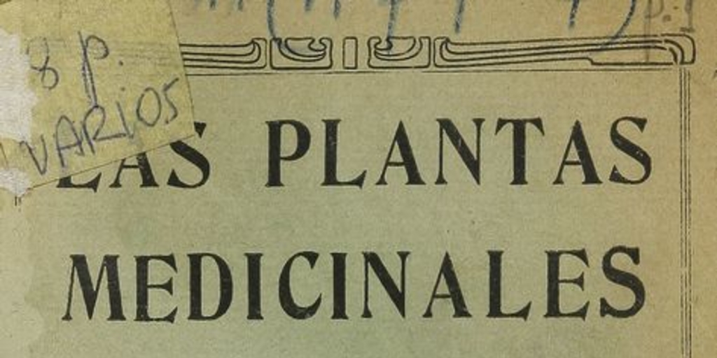 Las plantas medicinales: su uso y aplicaciones prácticas. Santiago: Impr. La República, 1935