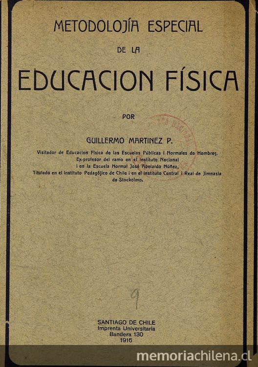 Metodolojía especial de la Educación Física.