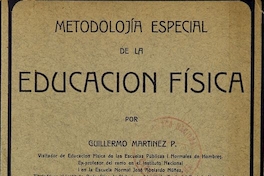 Metodolojía especial de la Educación Física.