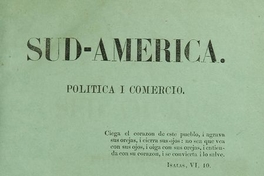 Sud América : año 1, número 1, 24 de enero a 17 de abril de 1851