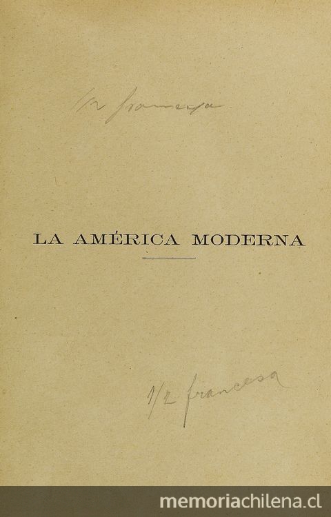 La América Moderna : tomo I, 1894