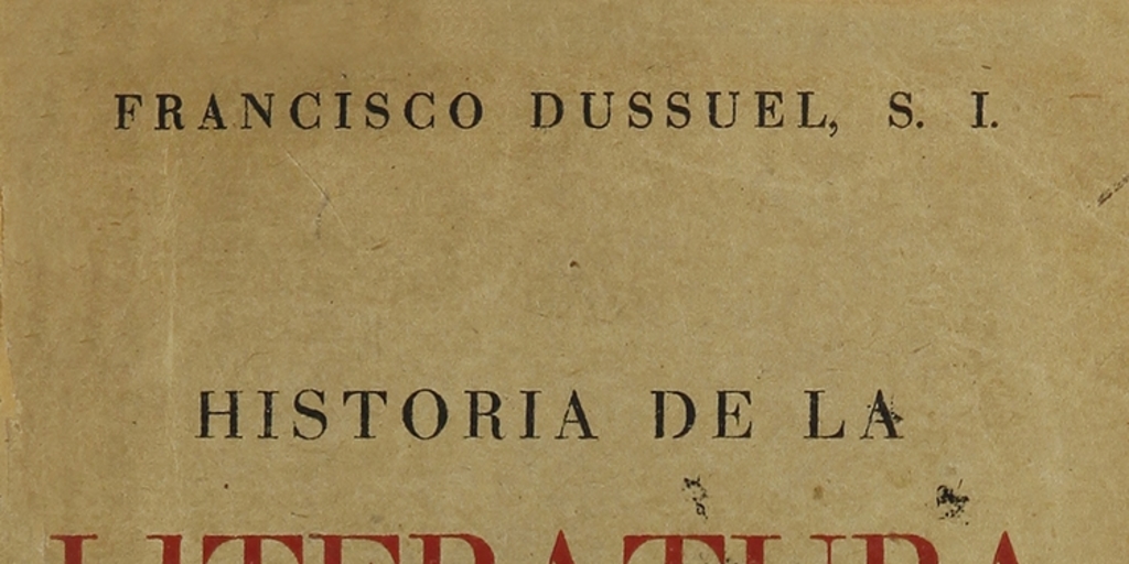 Portada de Historia de la literatura chilena, de Francisco Dussuel.