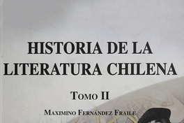 Portada de Historia de la literatura chilena, de Maximino Fernández Fraile