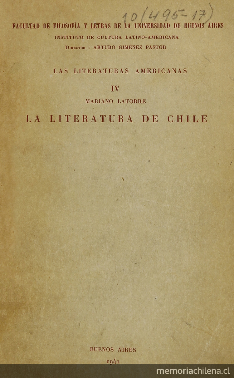 La literatura de Chile