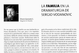 La familia en la dramaturgia de Sergio Vodanovic