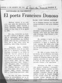 El poeta Francisco Donoso