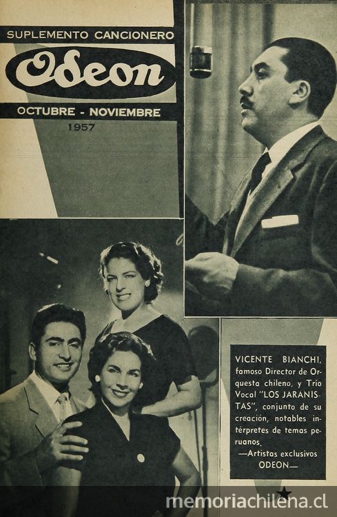  Suplemento Cancionero Odeon, octubre-noviembre, 1957