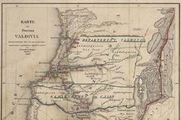Karte der Provinz Valdivia Nach den statistischen Daten die sich bis jetzt haben sammeln lassen, und theilweisen Aufnahmen construirtn [material cartográfico]: Von Bernardo E. Philippi.