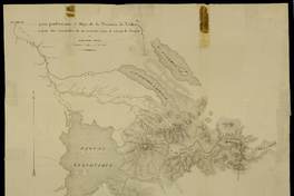 Para perfeccionar el mapa de la Provincia de Valdivia según los recuerdo de un reciente viaje al Volcán Osorno [material cartográfico] por Guillermo Döll; grabado sobre la piedra por N. Desmadryl.