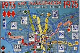 1975 año inauguración Metro de Santiago de Chile