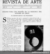 Ensayo para una reseña de la historia del afiche en Chile