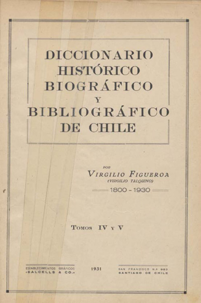 Diccionario histórico, biográfico y bibliográfico de Chile: Le Brun Reyes, Isabel