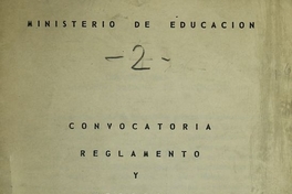 Convocatoria, reglamento y programa del Congreso Nacional de Educación: 13, 14, 15 y 16 de diciembre de 1971. Santiago: Impr. Depto. de Cultura y Publs., MINEDUC, 1971.