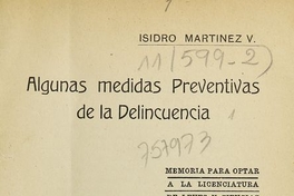 Algunas medidas preventivas de la delincuencia. Santiago de Chile: Imp. y Lit. San Pablo, 1919