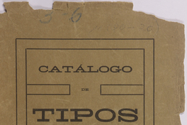 Catálogo de Tipos de la Imprenta y Librería “Artes y Letras”