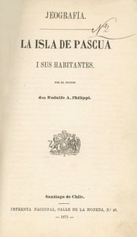 La Isla de Pascua i sus habitantes