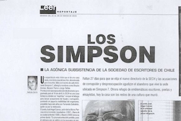 Los Simpson: la agónica subsistencia de la Sociedad de Escritores de Chile