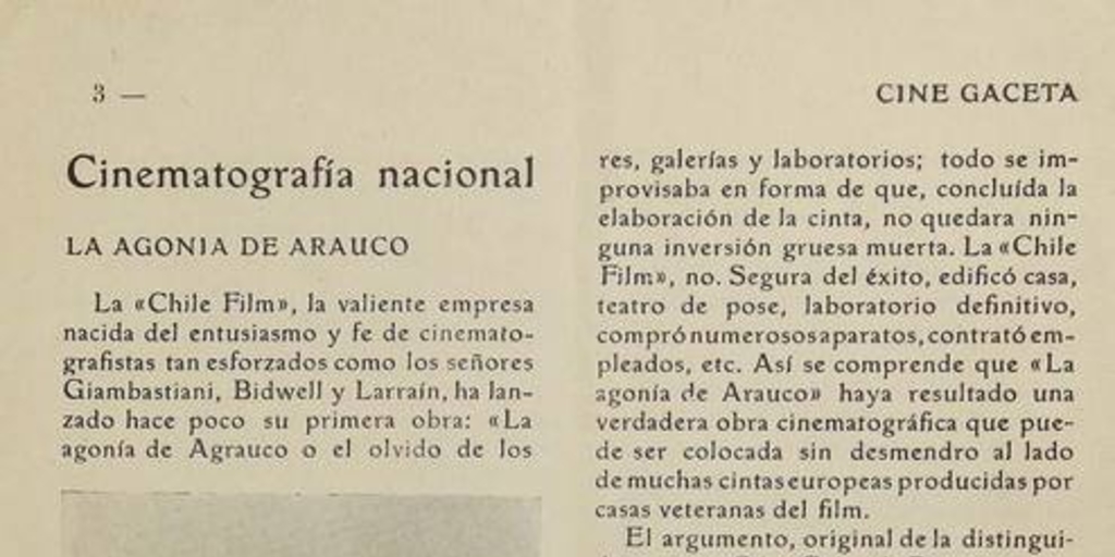 Cinematografía nacional