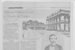 Historia político-social a través del teatro