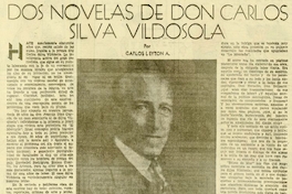 Dos novelas de Don Carlos Silva Vildósola