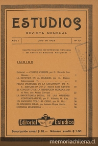 Estudios: año 1, número 10, julio 1933