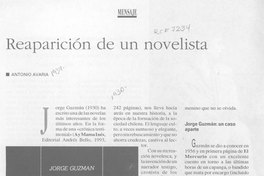 Reaparición de un novelista