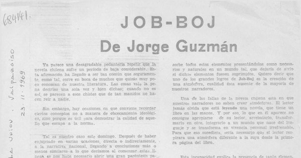 Job-Boj de Jorge Guzmán