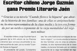 Escritor chileno Jorge Guzmán gana premio literario Jaén