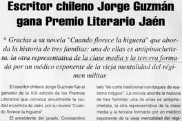 Escritor chileno Jorge Guzmán gana premio literario Jaén