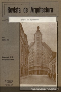 Revista de Arquitectura. Número 1, mayo de 1922