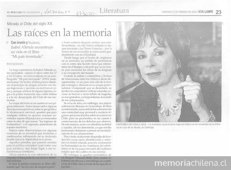 Las raíces en la memoria