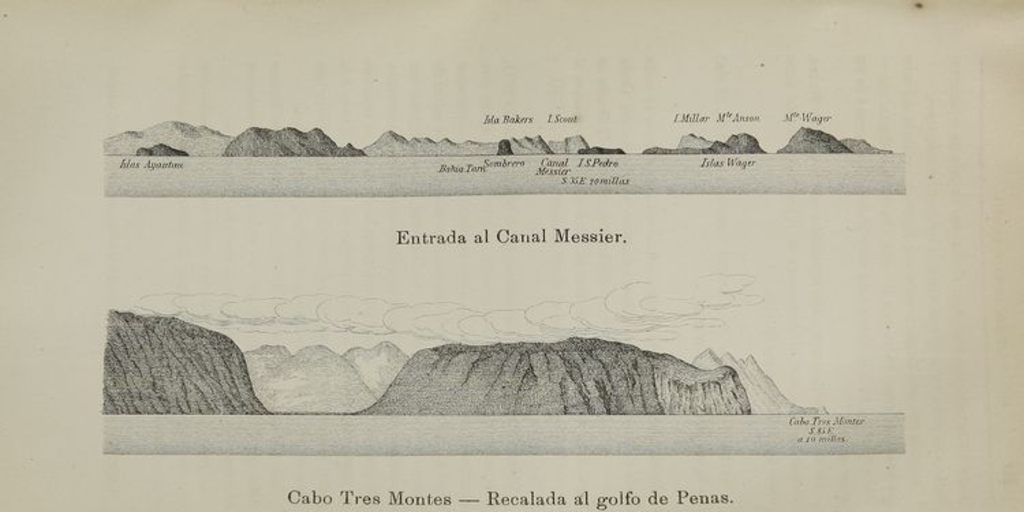 Pie de imagen: Dos vistas del Cabo Tres Montes