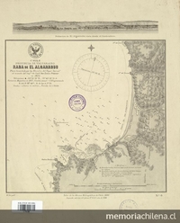 Rada de El Algarrobo [material cartográfico] :Chile : Provincia de Valparaíso /Plano levantado por el Comte. del vapor Ancud Cap. de Corb. Luis Pomar ... [et al.]