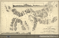 Pie de imagem: Archipiélago de los Chonos[mapa] :Plano del Canal Agüea ó Darwin /levantado de orden del Comandanta de la Corbeta "Chacabuco": Capitán de Fragata G°. Don Enrique M. Simpson en diciembre de 1871