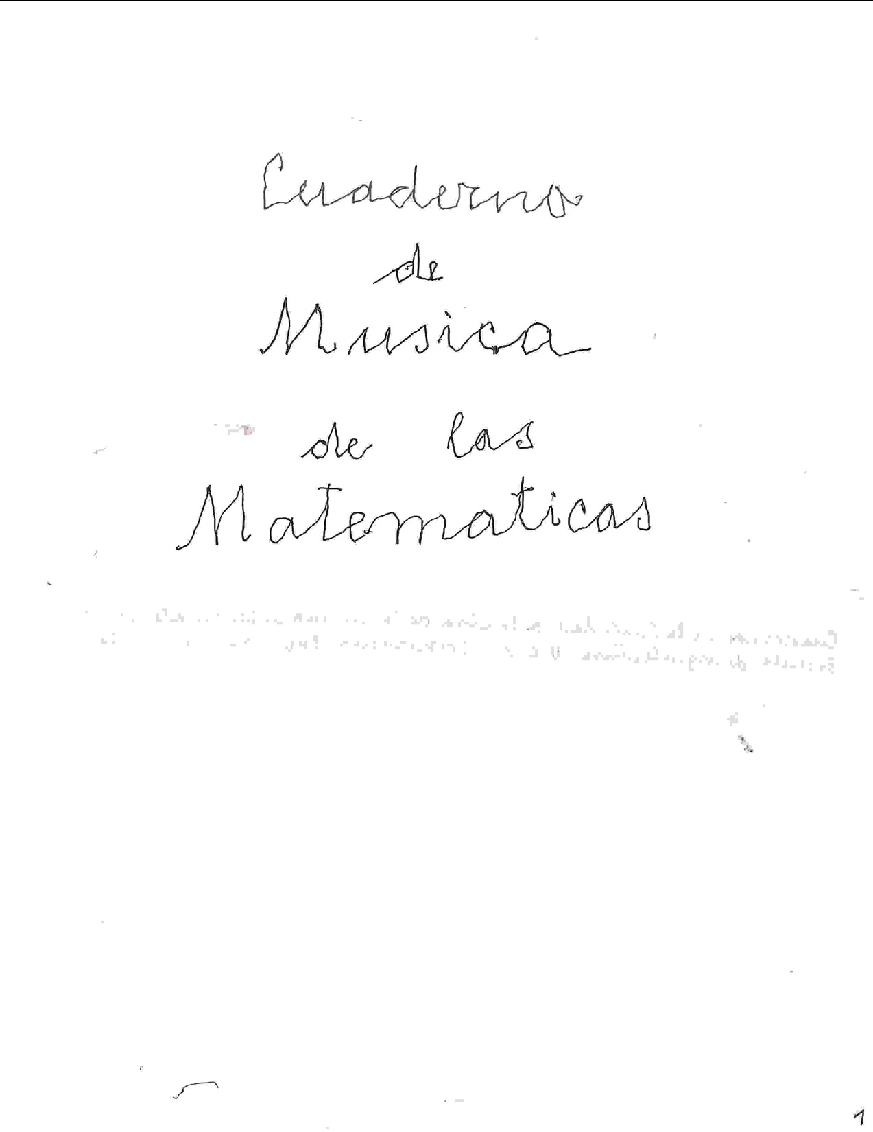 Cuaderno de Música de las Matemáticas