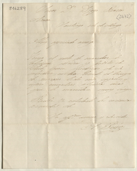 [Carta] 1866 May. 14, Santiago [al] Señor Dn. Diego Barros Arana, Instituto Nacional[manuscrito] /A. Pissis.