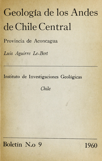 Geología de los Andes de Chile Central: provincia de Aconcagua.